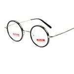 Retro Round Metal Frame Reading Glasses Minimalist Anti-blue Light Presbyopia Eyeglasses