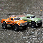 LinkMejor PLUS CR18P EVO V2 Convoy RTR 1/18 2.4G 4WD Brushed RC Car Two Speed Trail Rock Crawler Off-Road Climbing Truck Portal Axles Oil-Filled Shocks LED Light Electric Remote Control Vehicles Models Toys