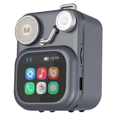 LinkMejor S350 bluetooth V6.0 Speaker Mini Portable Speaker with HD Touch Screen 1.75-inch Speaker Support TF Card Playback Built-in 60+ White Noise Voices Sleep Assistance Outdoors Subwoofer Speakers
