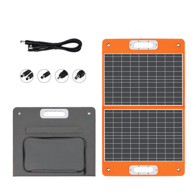 [US Direct] FlashFish 18V 60W Foldable Solar Panel Portable Solar Charger with DC Output USB-C QC3.0 for Phones Tablets Camping Van RV Trip