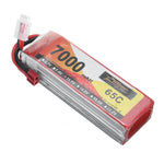 LinkMejor Power 11.1V 7000mAh 65C 3S LiPo Battery T Plug for RC Car
