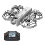LinkMejor KF600 WiFi FPV with Screen Controller HD Camera Optical Flow Hover Circle Protection Kids Gifts Dazzling Lights 2.4G 4CH 6-Axis Remote Control RC Toys Drone Quadcopter RTF