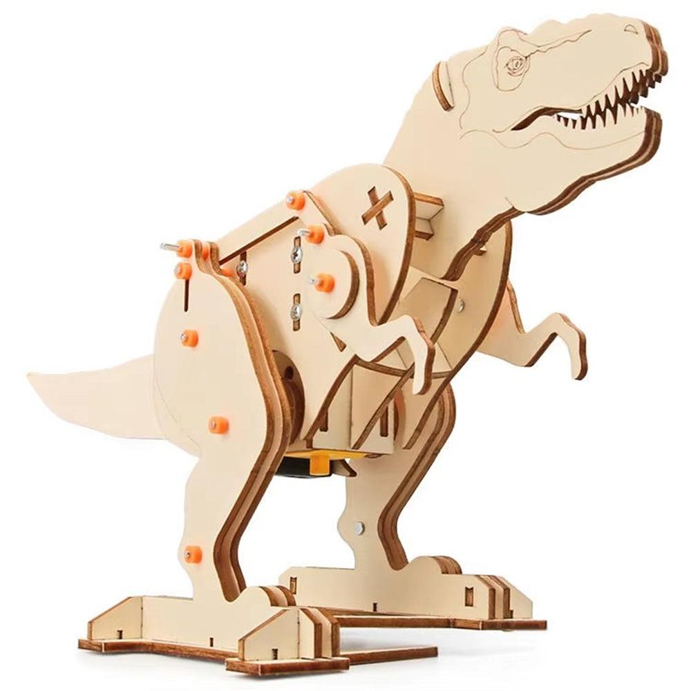 Wooden Jigsaw Puzzle Tyrannosaurus Model Assembly Kit DIY Children's Science Experiment Education Puzzle Toy Student Technology Small Production