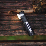 Manker E03H III 1200LM Magnetic Tail EDC LED Flashlight Built in 14500 Battery Rechargeable Portable Mini Torch, with White/Red/Green Filters Clip L-shape Pocket Light