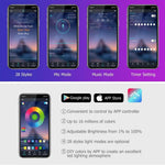 48 LED Car Interior Ambient Foot Strip Light Backlight Remote App Music Control Auto RGB Decorative Lamps