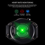 H5 1.28-inch HD Screen ECG Non-invasive Blood Glucose Measurement bluetooth Call Heart Rate Blood Pressure SpO2 Monitor Sleep Monitoring HRV Function Breathing Exercise Female Cycle Multi-sport Modes IP68 Waterproof Smart Watch