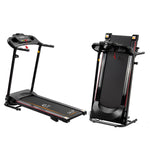 [USA Direct] Bominfit JK1609A Folding Treadmill 2.5HP Motor 12km/h Max Speed 120kg Weight Capacity 14 inch Running Belt bluetooth Music LED Display Installation-free Fitness for Home Gym Workouts