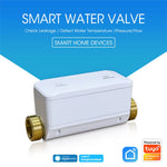LinkMejor Tuya Smart WiFi Water Valve APP On/Off Control Water Pressure / Flow Rate / Temperature Measurement Water Consumption Monitoring Device
