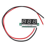 3Pcs Geekcreit® Green LED 0.28 Inch 2.6V-30V Mini Digital Volt Meter Voltage Tester Two Line Voltmeter