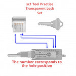 2 in 1 Stainless Steel Key Decoder Portable Precision Hook And Pickup Hand Tool O-ring Pickup Kit Maintenance Repair Kit