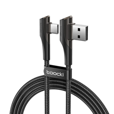 Toocki TQ-X15A3 3A USB-A to USB-C Cable Fast Charging Data Transmission Copper Core Line 1M/2M Long for iPhone 15 15Plus for Huawei Mate60 Pro for Samsung Galaxy S23 for Xiaomi 13pro