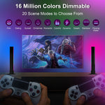LinkMejor Smart Bluetooth Music LED Desktop RGB Light Bar Atmosphere Light Fantasy Desktop Night Lamp Competitive Game TV Pickup Background Light