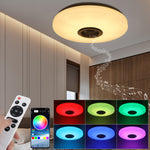 LinkMejor LED Ceiling Light Music Speaker Lamp Bluetooth APP + Remote Control Bedroom Smart Ceiling Lamp
