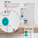 LinkMejor ZigBe Intelligent Circuit Breaker Remote Control Voice Control Switch Home Wireless Mobilephone APP Connect Circuit Breaker Compatible with Google Assistant ans Amazon Alexa