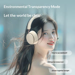 LinkMejor TB206 Wireless Headset bluetooth Headphone 40mm Moving Coil Deep Bass Soft Earmuffs Lightweight Foldable Design Support 3.5mm Audio Over-ear Headphones