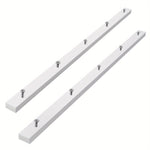 2PCS Table Saw Crosscut Sled Miter Bars with Pre-drilled Holes 3/4" x 3/8" x 17" Precise Woodworking Cuts Easy Installation
