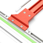 LinkMejor Upgraded Aluminum Alloy Parallel Guide System for Repeatable Cuts for Track Saw Rail Fit for Makita and Festool Woodworking Tools Hook Upgrade