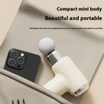 LinkMejor Mini Muscle Massage Gun Portable Fascia Gun Electric Massage Gun 6-Speed Adjustable Fitness Muscle Relaxation Massager
