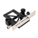 LinkMejor H040 BenchTop Quick Mount Hinge System Universal Aluminum Stainless Steel Compatible with Tracks Featuring T-Slot Precision Machined Quad Setup for Woodworking and Routing