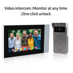 TD-D2ICR36W Tuya 1080P 2-Wire Analog IP Video Intercom Kit 7 inch Color Touch Screen Wireless Wifi Doorbell RFID Access Control System EU Plug