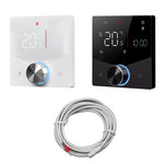 LinkMejor Tuya Smart Home WiFi Knob Thermostat for Electric Heating LCD Display Mobile Phone APP Control Touch Screen Remote Controller Via Alexa Google Assistant