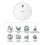 LinkMejor 3 In 1 1000pa Household Smart Sweeping And Mopping Vacuum Cleaner With 400ml Dustbin Capacity Automatic Charging for Home Office