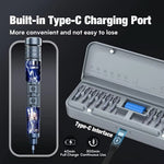 CreationSpace CS0603A Mini Electric Screwdriver Set Rechargeable Lithium Technology 3 Adjustable Speed 200rpm Torque Precision Tool