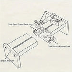 Aluminum Knife Sharpening Frame Fixed Angle Grinder 4 Angle Woodworking Carving Chisel Grinding Fixture for Scissors Planer Chisel Professional Whetstone Grinder with Non-Electric Manual Operation