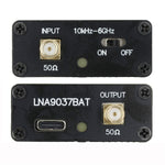 9037BAT-LNA RF Amplifier High Linear Low Noise Block Amplifier for Radio Signal Boost Frequency Range 100K-6GHz High Gain Powered by Large Capacity 600mAH Battery Ideal for Superior Radio Communication