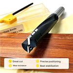 1PC 12mm Shank Spiral Mortise Cutter Bit for Door Lock Through Hole Chip Removal Bottom Cleaning Tungsten Carbide End Mill for Laminate MDF Plywood Hardwood Softwood CNC Electric Router