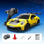 LinkMejor PO4302 RTR 1/43 2.4G 4WD Drift RC Car with Gyro Full Proportional Remote Control Mini Race LED Light High-Speed Motor On-Road Racing Vehicle Model Boys Gifts Toys