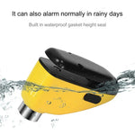 LinkMejor Type-C Charging Bicycle Disc Brake Lock 130dB Loud Alarm Anti-thief Protection Aluminum Alloy Waterproof Reminding Rope Lock for Bike Motorcycle