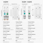 DLQ010/DLQ011/DLQ012 1P40A 2P63A Tuya WiFi Circuit Breaker Smart Home Wireless Remote Control Smart Switch Real-Time Whole-Home Power Monitor Voice Control with Alexa Google Home