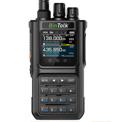 LinkMejor BT8000 10W Multi Band Radio Walkie Talkie 256 Channels Type-C Charging Bluetooth Frequency APP Programming Wireless Copy Frequency AM FM NOAA Weather Alert Two Way Radio