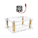 Kickpi K2B Motherboard Shell k2b Acrylic Protective Shell K2B Allwinner H618 Development Board Transparent Box Compatible with Orange Pi RV2 Board