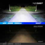 LinkMejor A500-N61 2PCS 13000LM/Pair 6500K Car LED Headlight Bulbs for Lighting Modification Cool White LED Headlamp 60W/Pair
