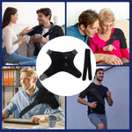 IPRee Portable Shoulder Support Heat Pad Adjustable 3-Level Settings Heating Electric Shoulder Wrap Heating Shoulder Support Belt for Men Women