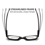 Classic Square Black Reading Glasses for Men Women HD Anti-blue Light Eye Protection Presbyopia Eyeglasses