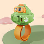 Dinosaur Projection Watch Fan Mini Portable Cartoon Handheld Fan USB Rechargeable Cooler Fan