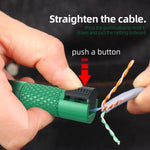 LinkMejor LA194205 Pen Style Network Cable Manager Compatible with Category 5 6 7 8 Ethernet Cables Lightweight Compact Wire Stripper Tool for Precise Cable Cutting and Management