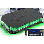 Diamond-shaped Car Roof Warning Light 42 LED Roof Top Strobe With Controller For Truck Ambulance Snow Plow Magnetic Mount Emergency Safety Lights