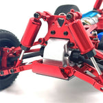 Upgraded Metal Parts Front Rear Suspension Arms Steering Cups C Hubs Rear Wheel Seats Set for Wltoys 124008 124010 1/12 RC Cars Vehicles Models Spare Accessories