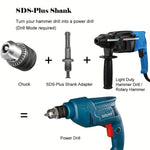 Multi Function Drill Chuck Adapter Set 7pcs 1/16 to 1/2 Inch SDS Plus Hex Shank Quick Change Converter for Impact Driver Hammer