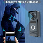 M712W 2 Wires Smart Home Tuya Wifi 1080P Video Intercom Video Doorbell with 7'' Touch Monitor Video Doorbell Door Camera Security System