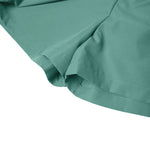 LinkMejor Women Commute Back Elastic Waist Solid Summer Casual Skirt Shorts