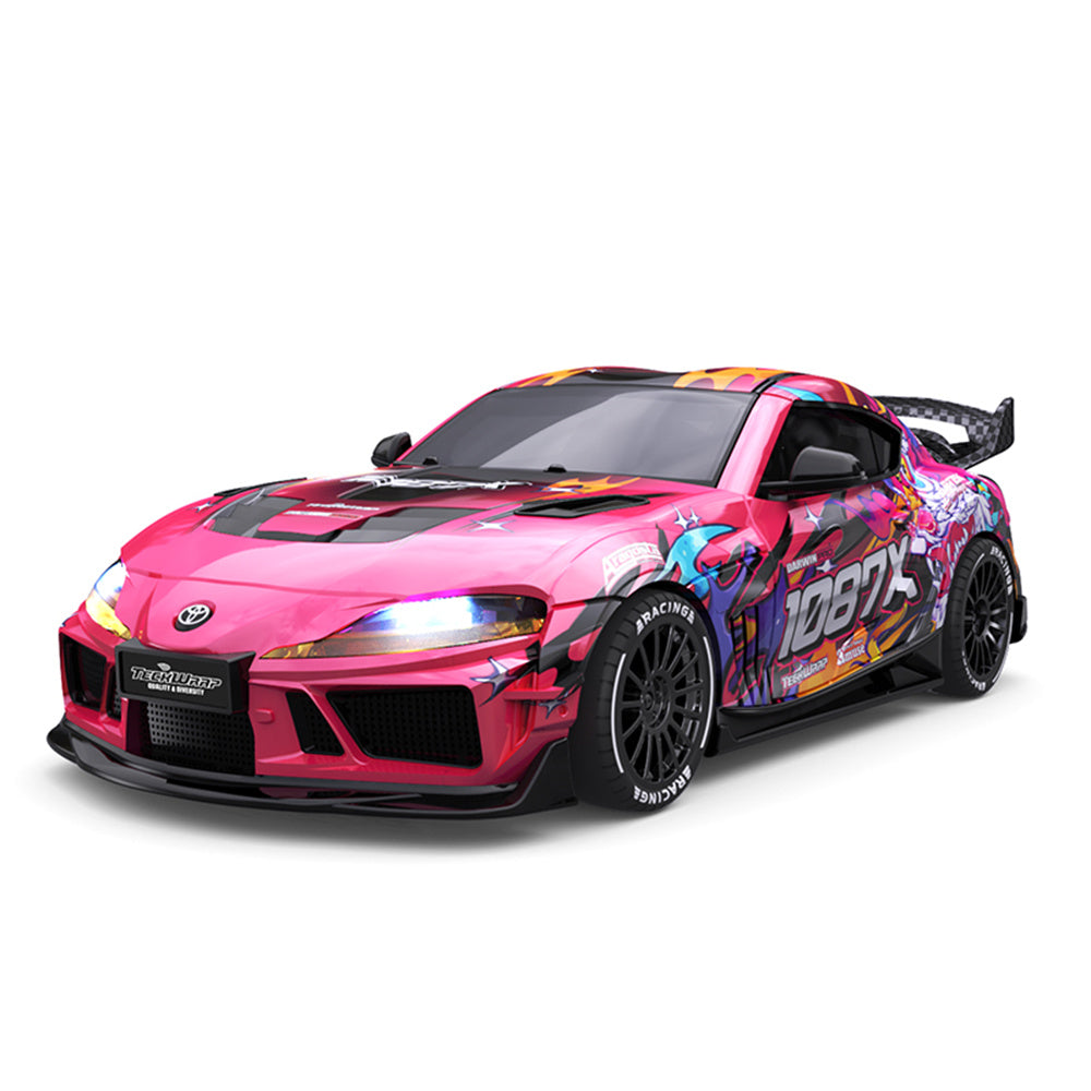 LinkMejor SP4301 Official Licensed for Supra RTR 1/43 2.4G 4WD Drift RC Car with Gyro Full Proportional Remote Control Mini Race LED Light High-Speed Motor On-Road Racing Vehicle Model Boys Gifts Toys