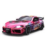 LinkMejor SP4301 Official Licensed for Supra RTR 1/43 2.4G 4WD Drift RC Car with Gyro Full Proportional Remote Control Mini Race LED Light High-Speed Motor On-Road Racing Vehicle Model Boys Gifts Toys