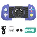 LinkMejor X3 Stretchable Game Controller Wired bluetooth Gamepad with Cooling Fan Dual Hall Effectis Vibration Turbo Function Compatible with 3.94-inch to 6.89-inch Moile Phone
