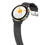 HW52 1.28inch HD Screen bluetooth Call ECG+PPG Non-invasive Blood Glucose Testing Heart Rate Blood Pressure Blood Oxygen Monitor Sleep Monitoring Multi-sport Modes Music Playback IP67 Waterproof Smart Watch