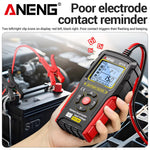 LinkMejor BT175 Car Battery Tester 12V 24V Lead Acid Battery Analyzer Digital Voltage Alternator Tester Accurate CCA Measurement Backlit Screen Automotive Battery Checker